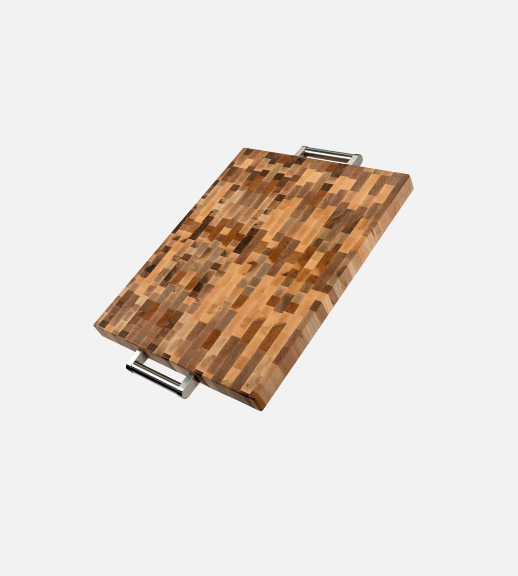 Maple End Grain Butcher Block, 16 x 20 x 1.5 in, with Handle