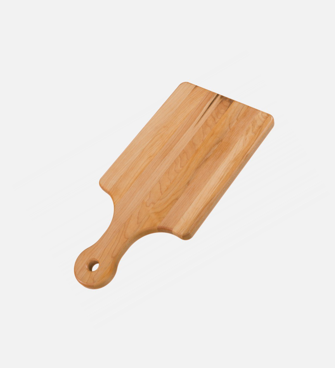Handled maple cutting board, edge grain, 7 x 14 x 0.7 in