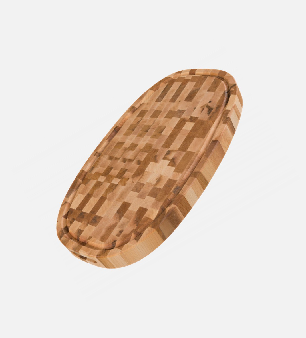 Oval Maple Butcher Block, 10.5 x 18.5 x 1.2 in