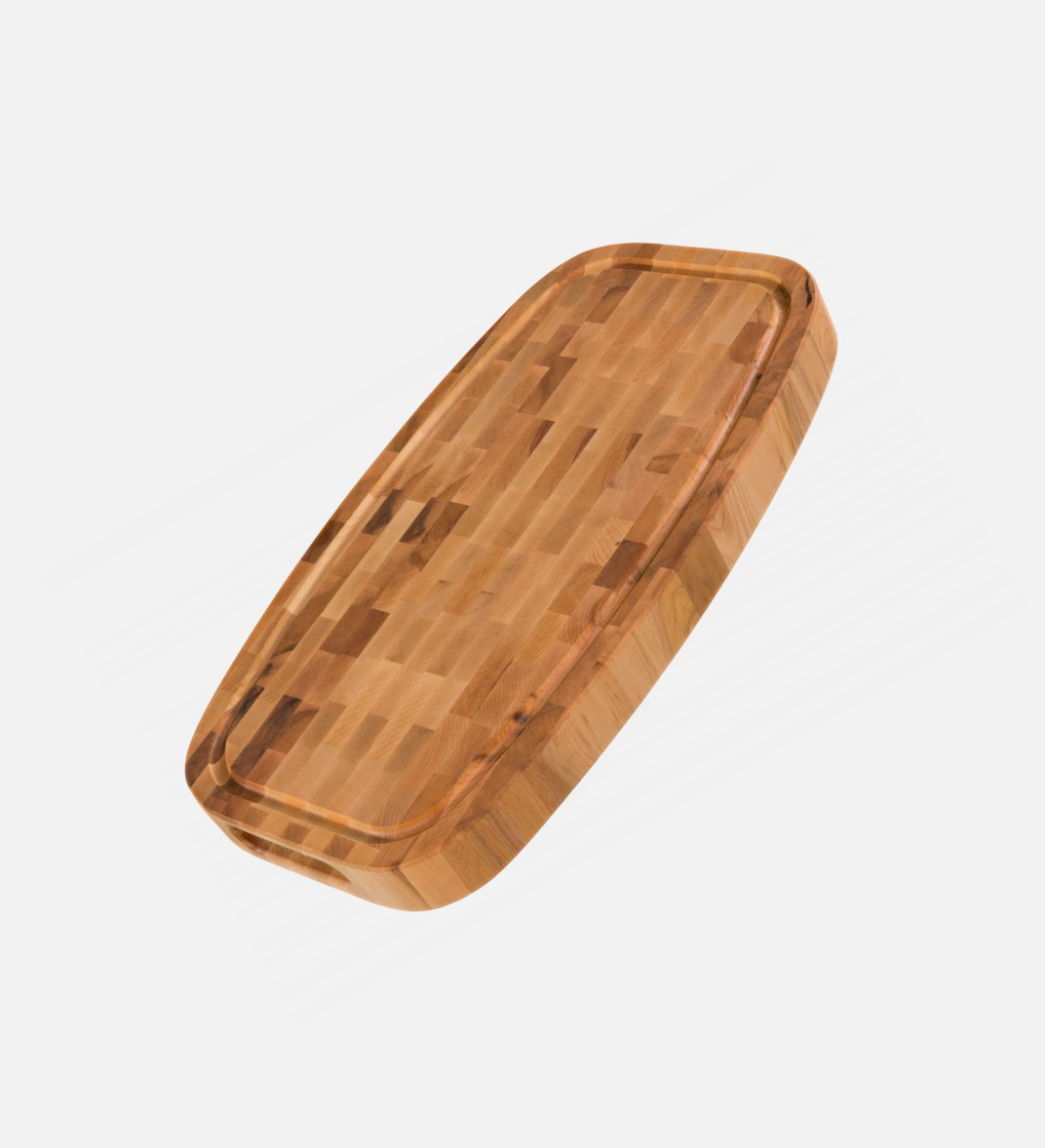 Oval Maple Butcher Block, 12 x 22 x 2 in