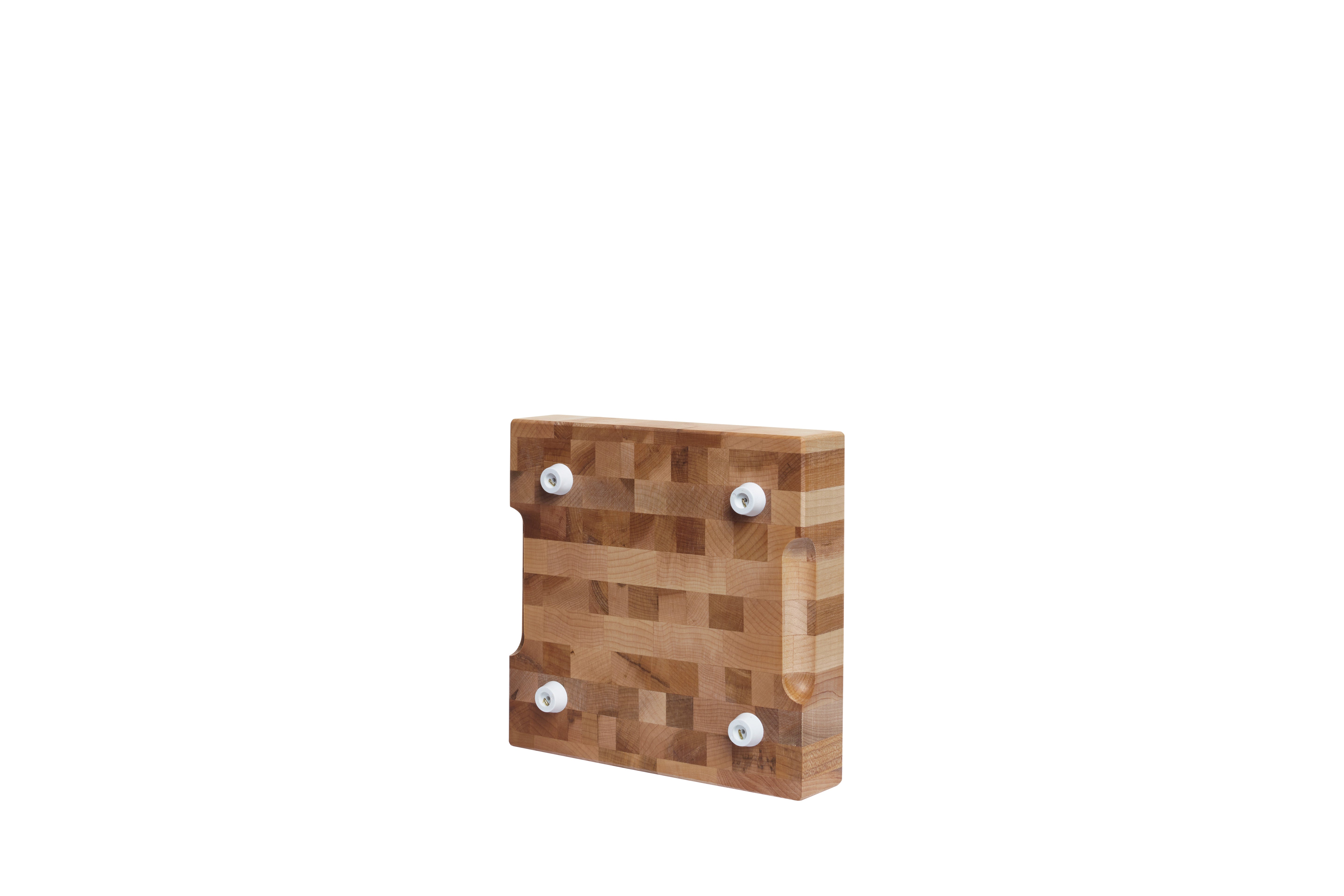 Bloc de boucher en érable, grain debout, 8 x 8 x 2 po