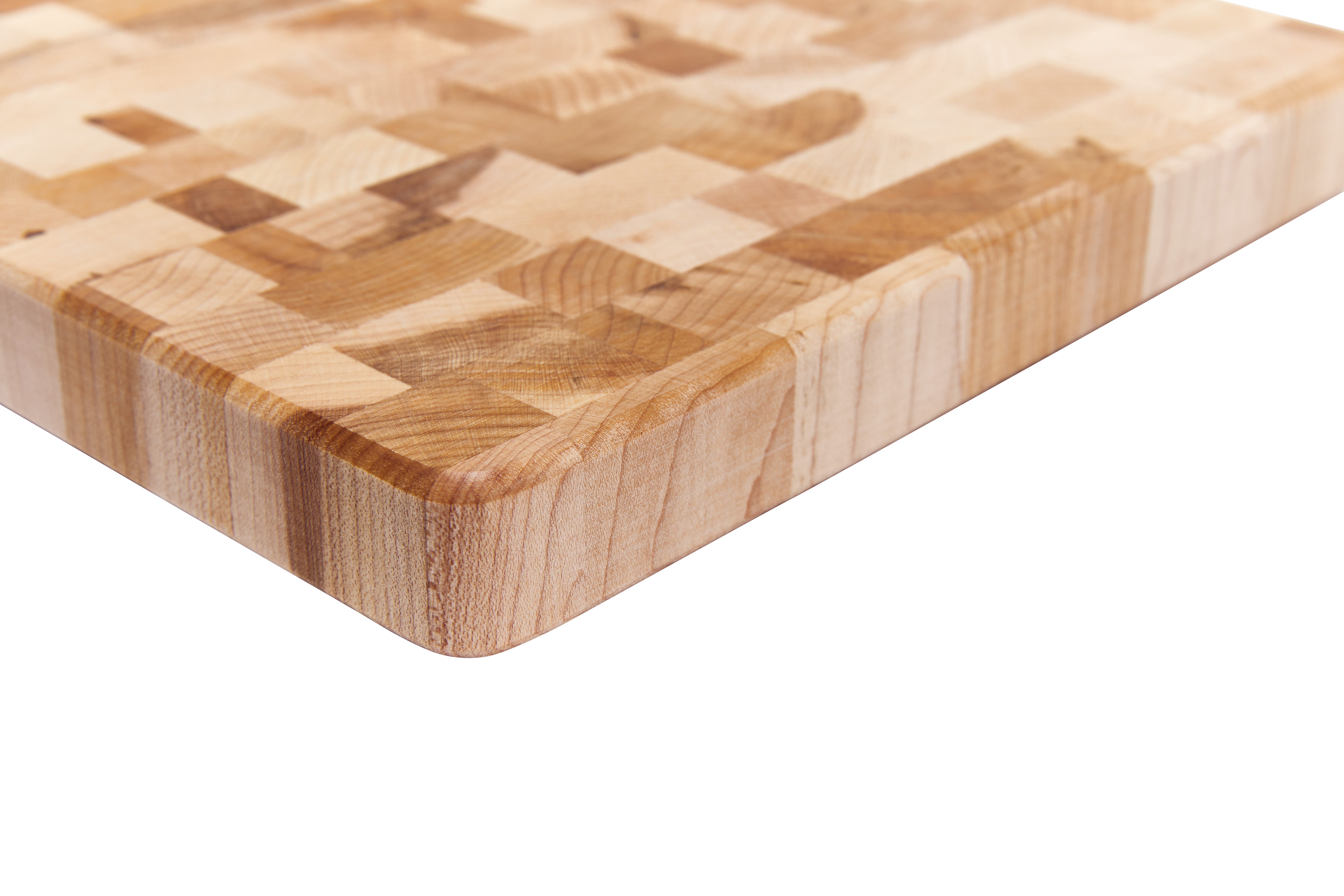 Maple butcher block, end grain, 10 x 10 x 1 in.