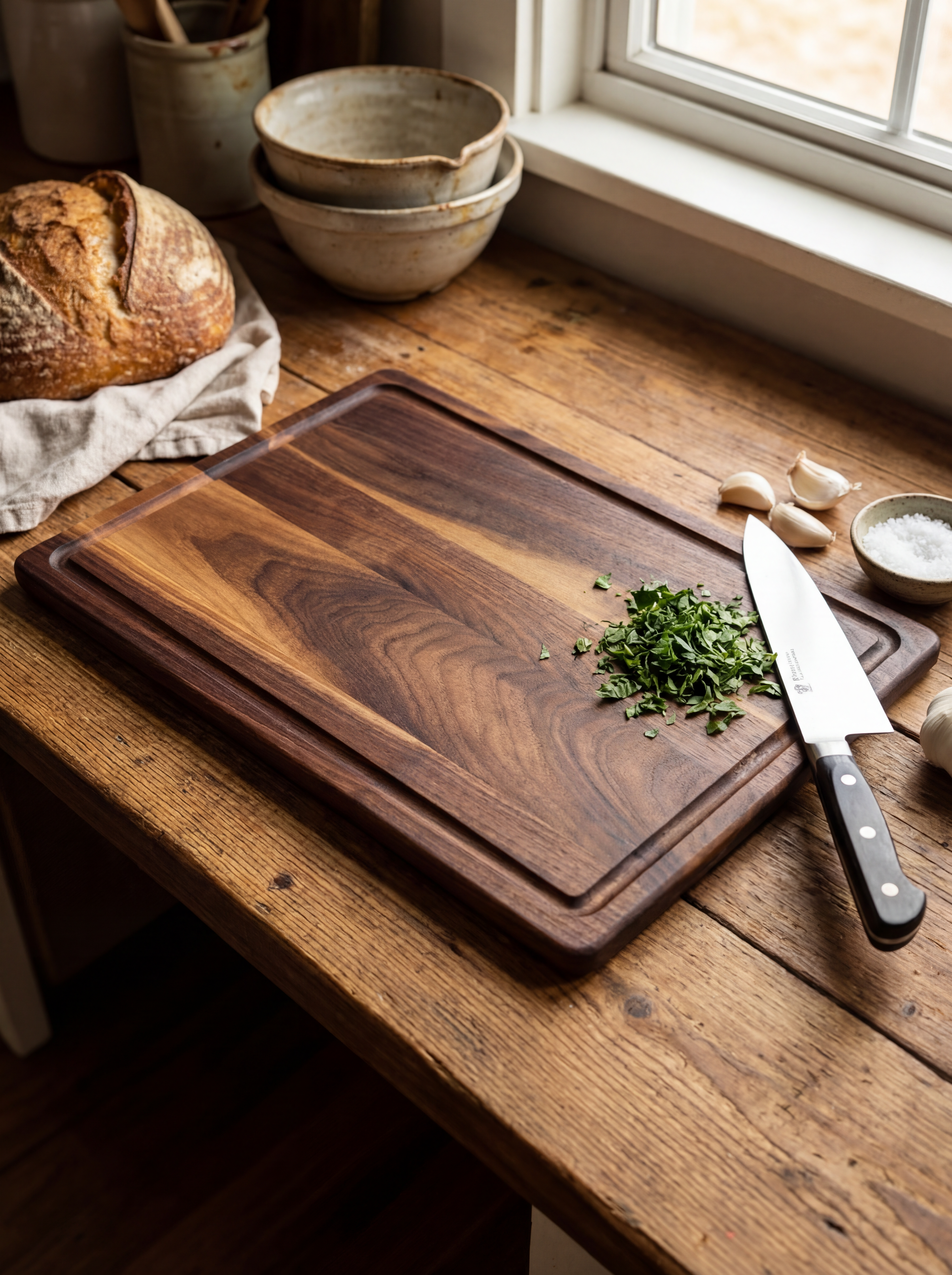 Maple cutting board, 12 x 18 x 0.75 in
