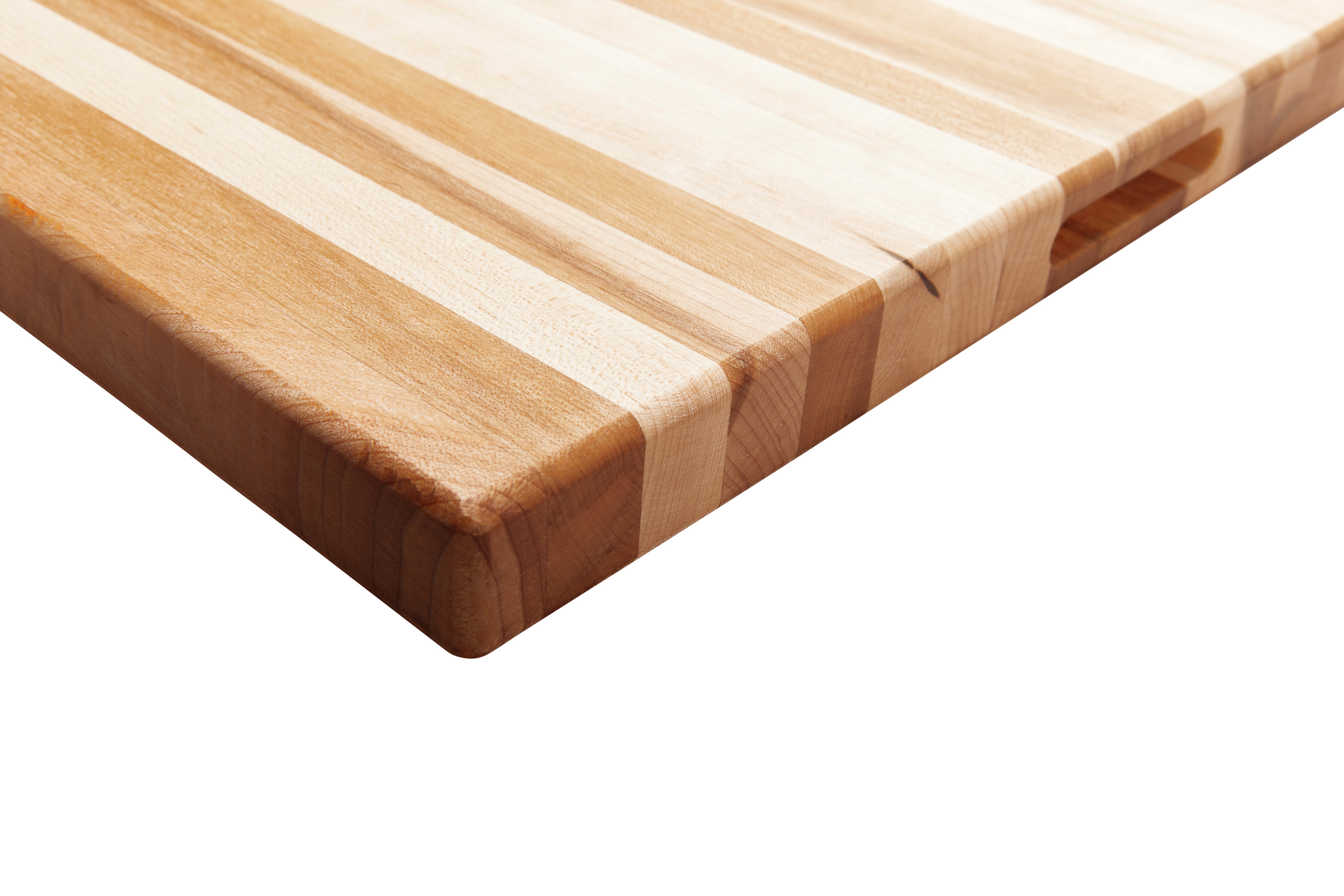 Bloc de boucher en érable, grain couché, 16 x 16 x 1.25 po