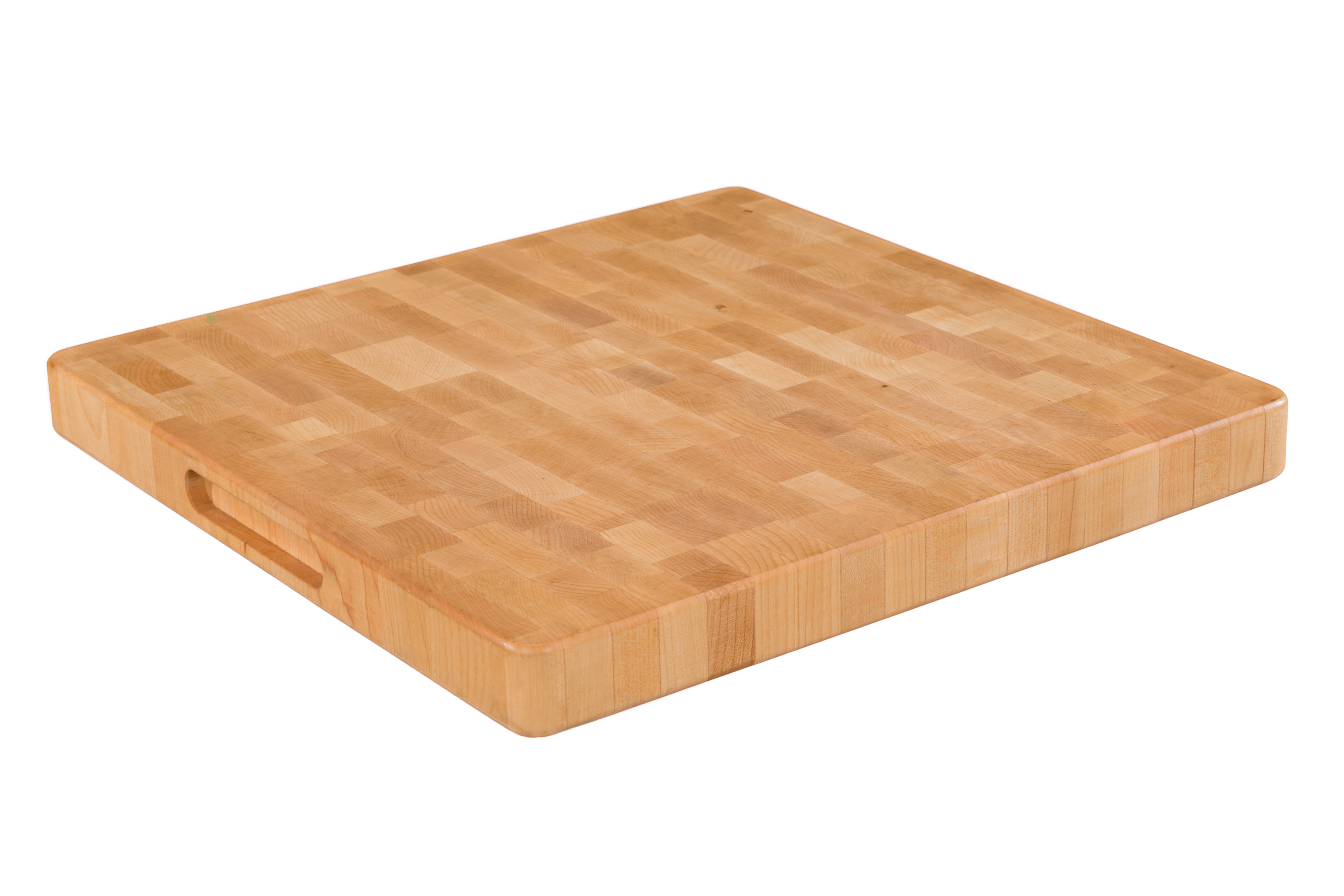 Maple butcher block, end grain, 16 x 16 x 1.5 in.