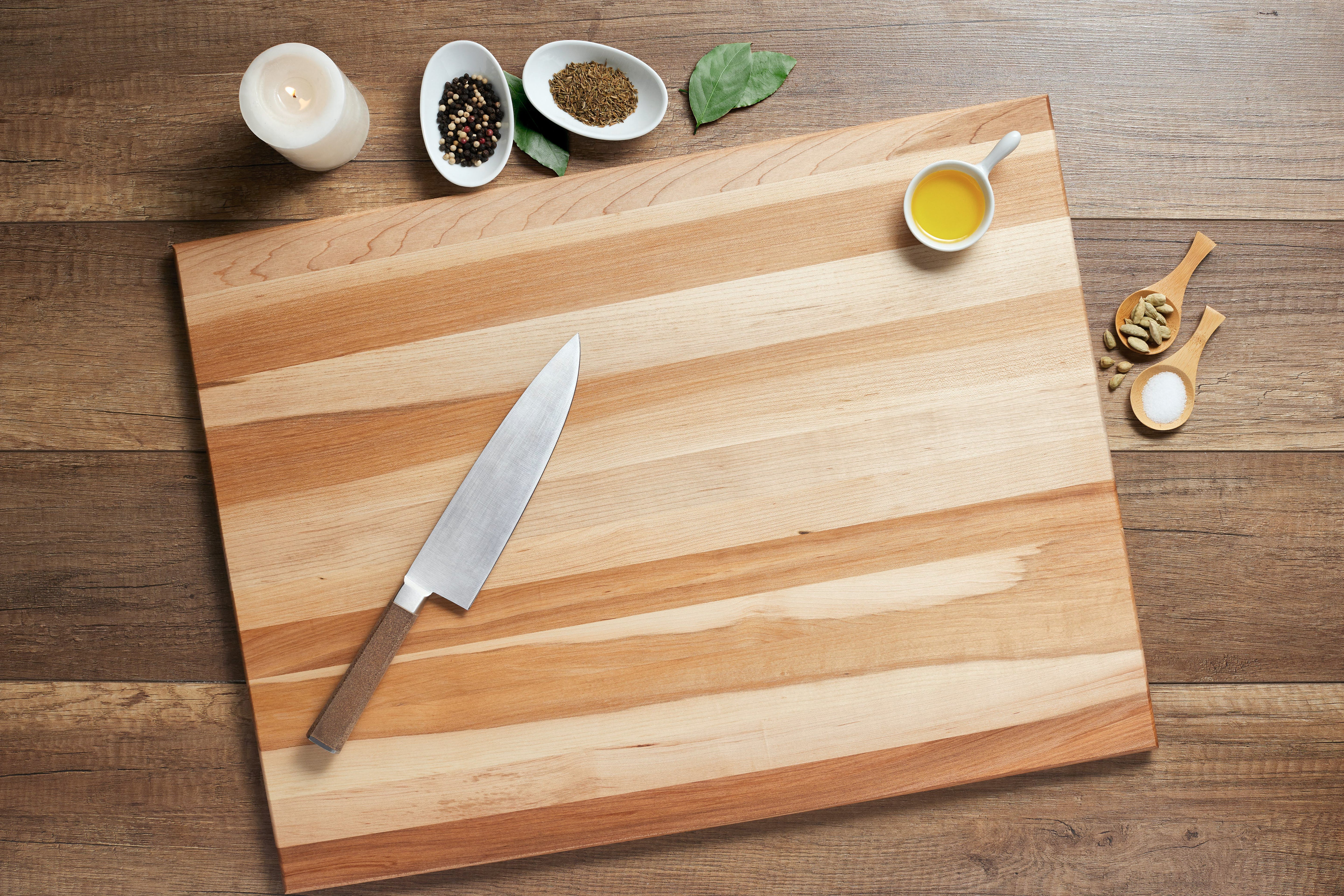 Maple cutting board, 18 x 24 x 1 in