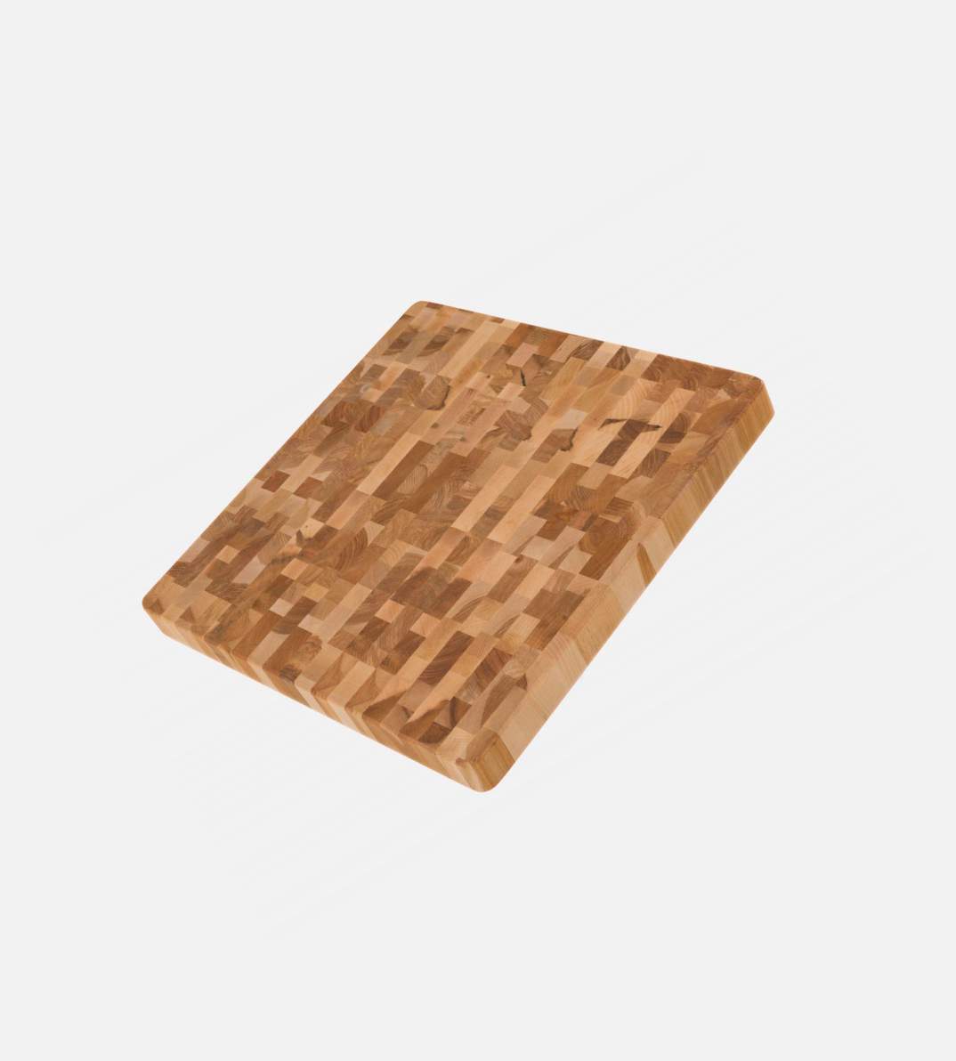 Maple butcher block, end grain, 14 x 14 x 1.25 in.