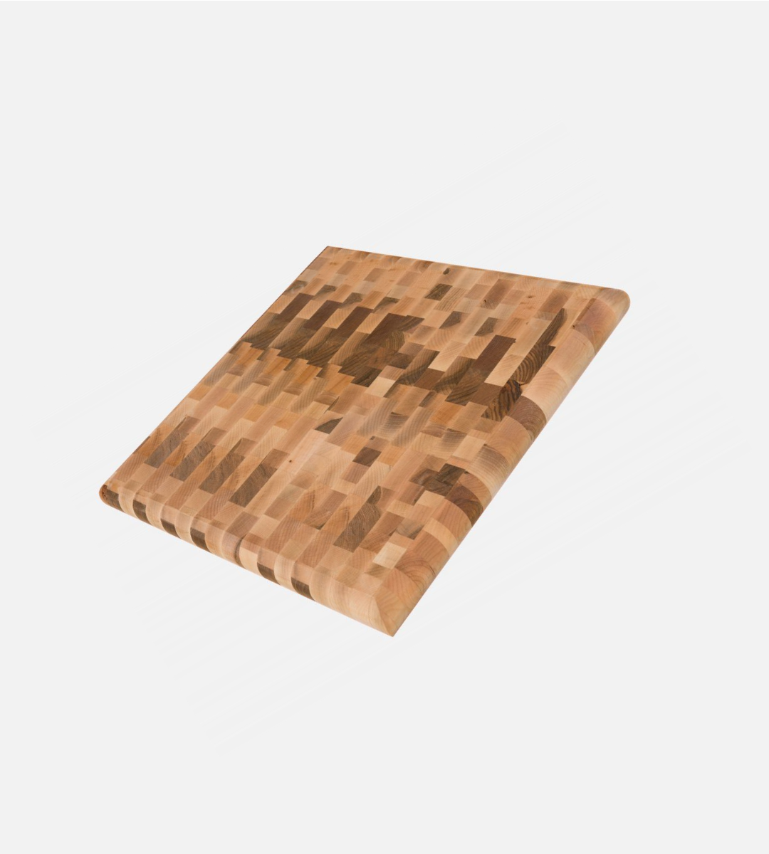 Maple butcher block, end grain, 14 x 14 x 1.5 in.