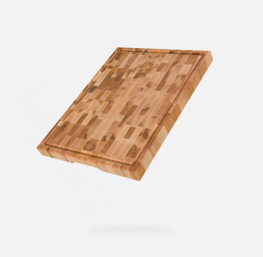 Bloc de boucher en érable, grain debout, 16 x 18 x 2 po