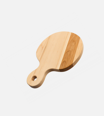 Maple handled cutting board, edge grain, 7 x 10 x 0.7 in