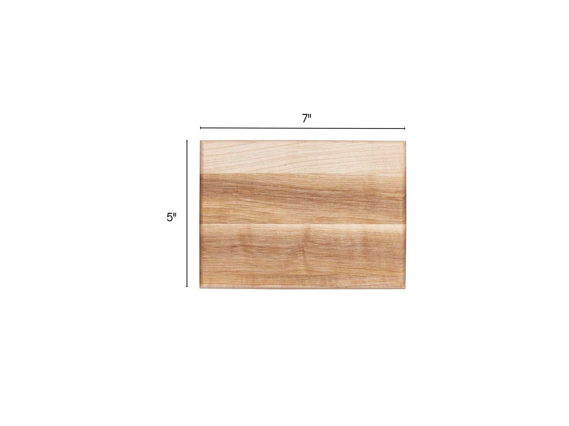 Maple Cutting Board, Edge Grain, 5 x 7 x 0.75 in