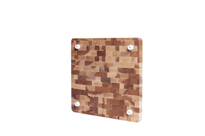 Maple butcher block, end grain, 12 x 12 x 1 in.