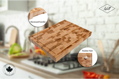 Bloc de boucher en érable, grain debout, 11.75 x 15.75 x 1.5 po
