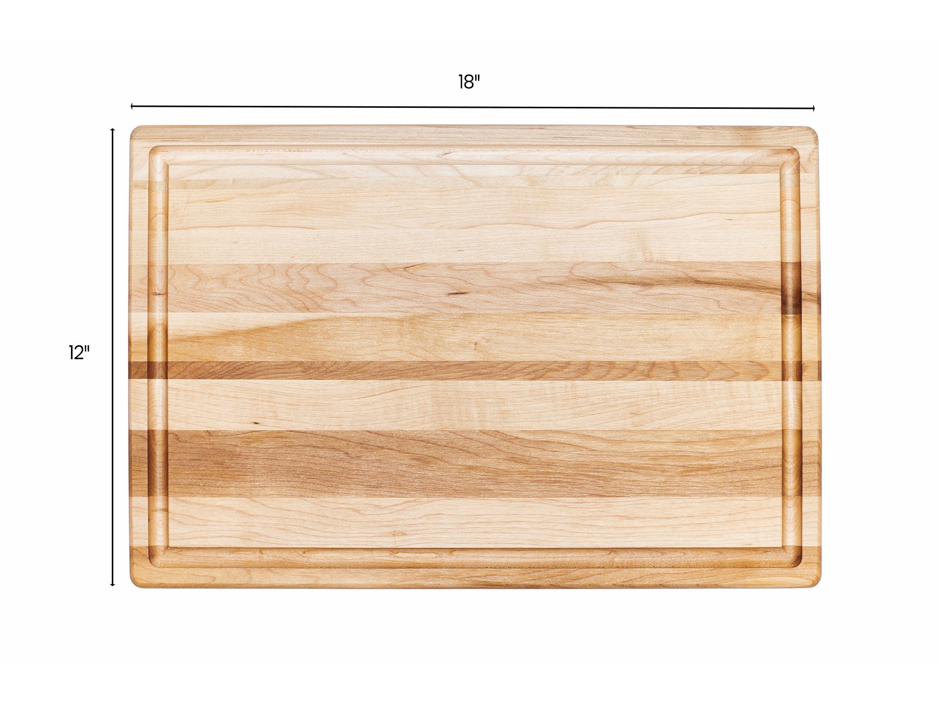 Planche à découper en érable, 12 x 18 x 0.75 po