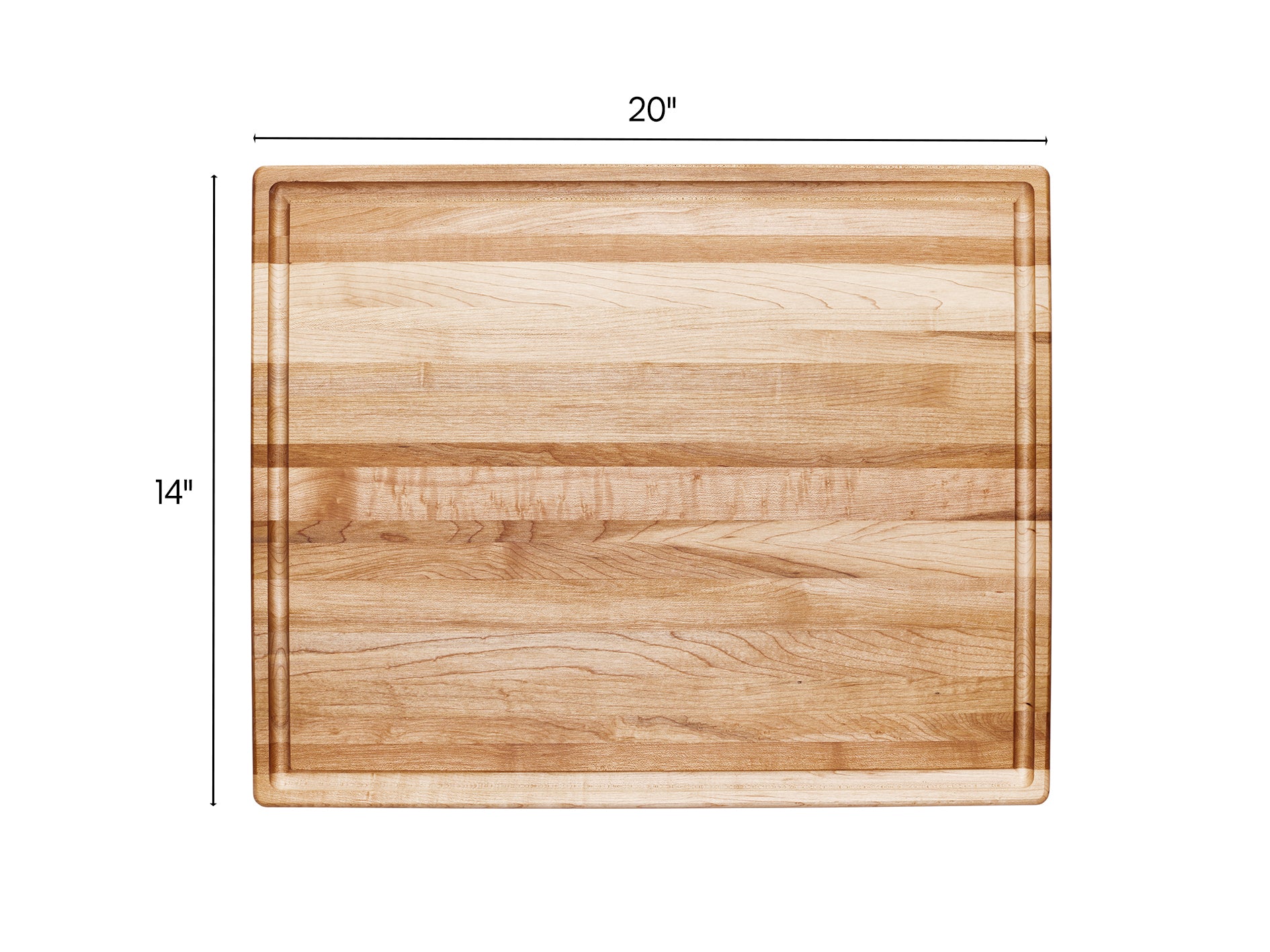 Maple cutting board, 14 x 20 x 0.75 in