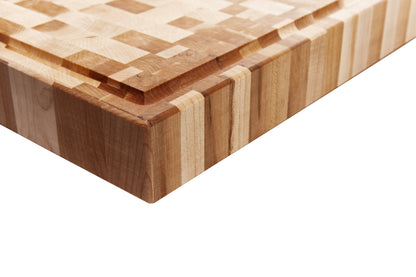 Bloc de boucher en érable, grain debout, 16 x 18 x 2 po