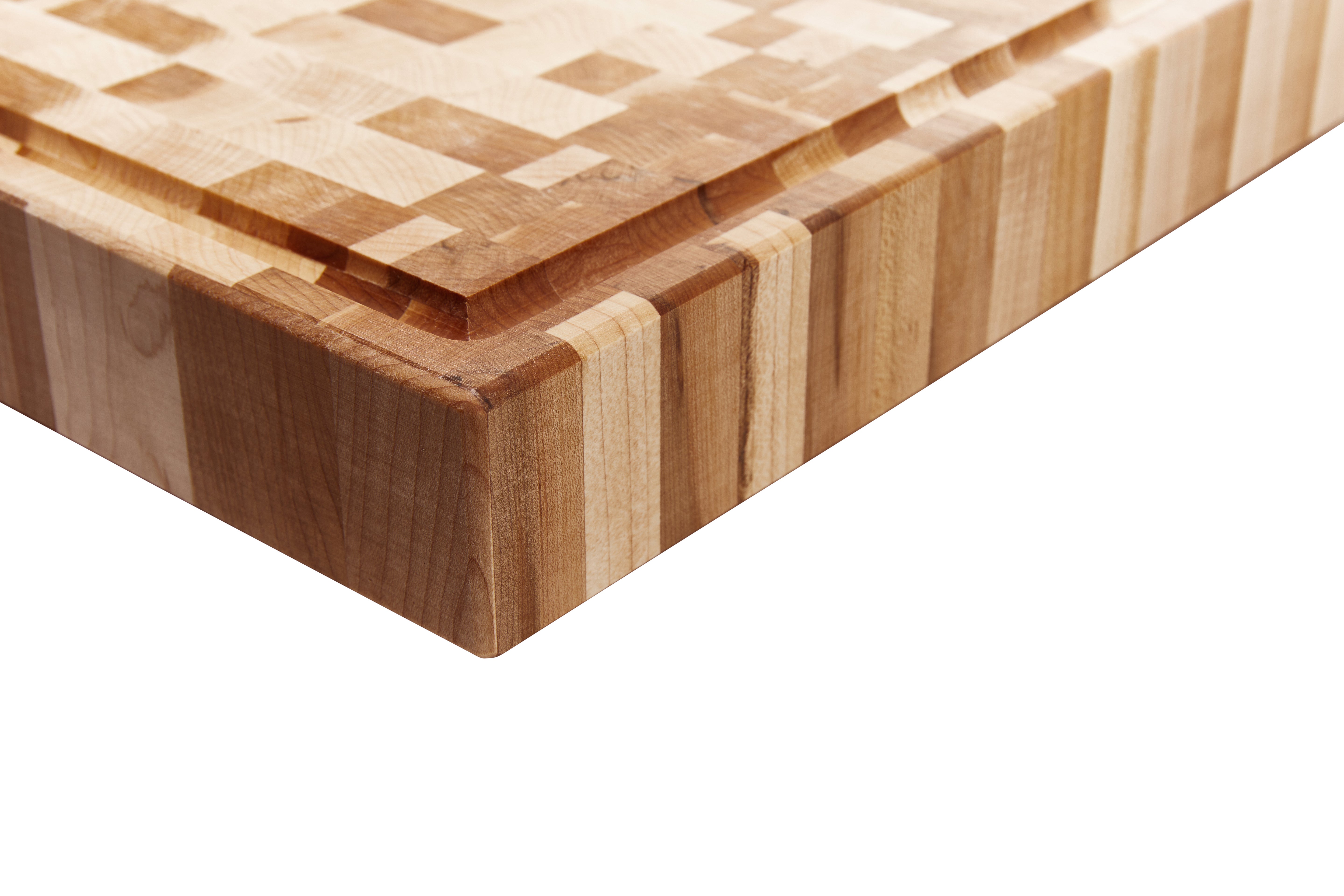 Bloc de boucher en érable, grain debout, 16 x 18 x 2 po