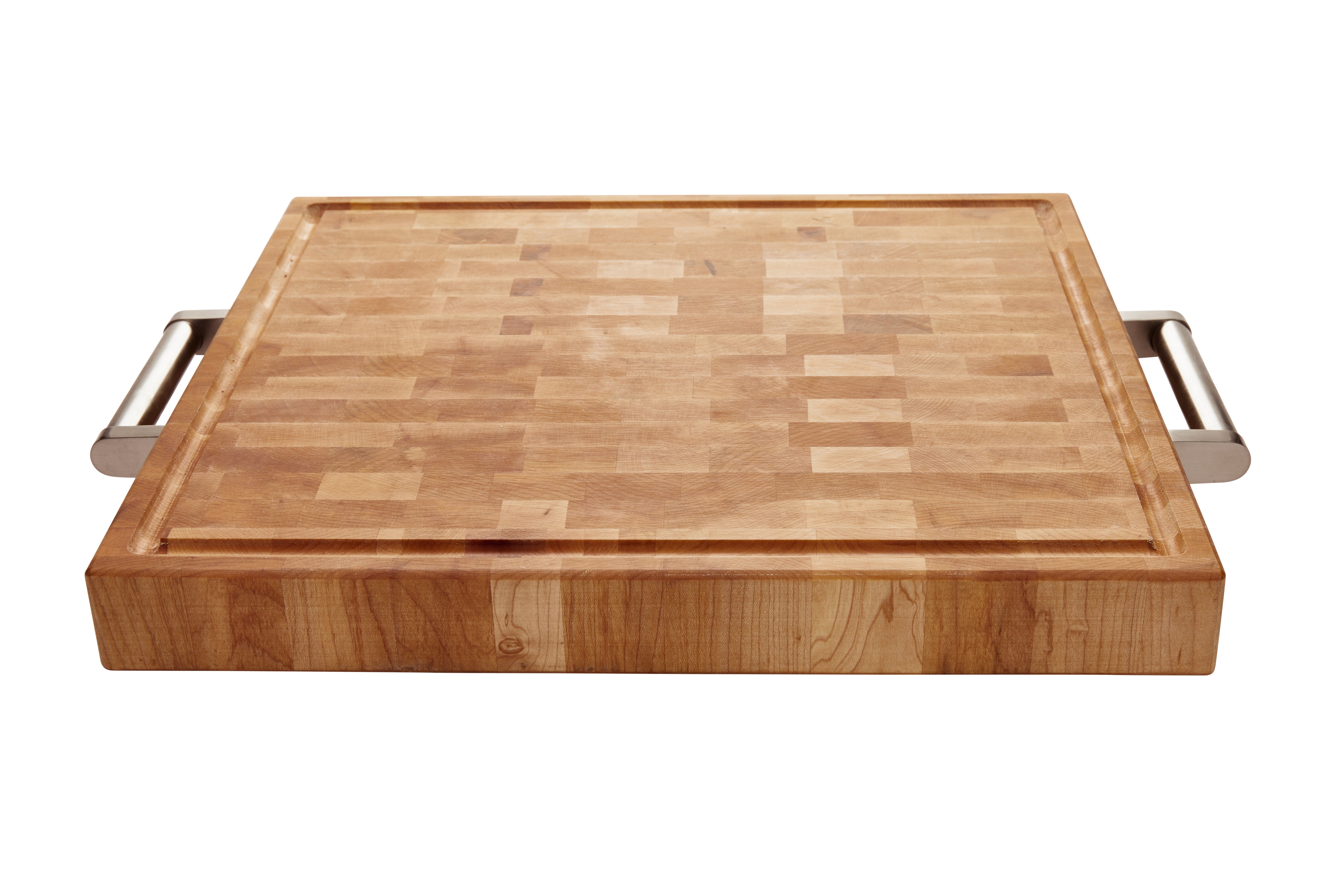 Bloc de boucher en érable, grain debout, 16 x 18 x 2 po, avec poignée