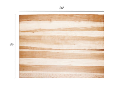 Planche à découper en érable, 18 x 24 x 0.75 po
