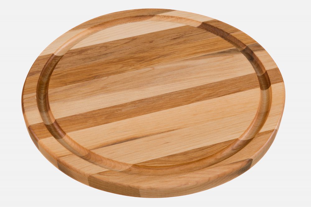 Round board with edge grain